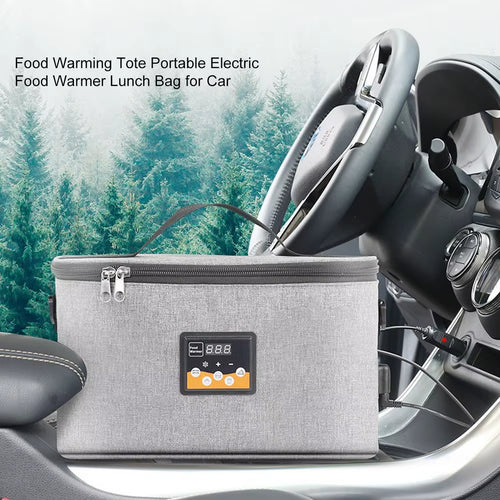 Food Warming Tote Portable Electric Food Warmer Lunch Bag Food Bottle Heating Insulation Bag Outdoor Car Milk Heater Liquid