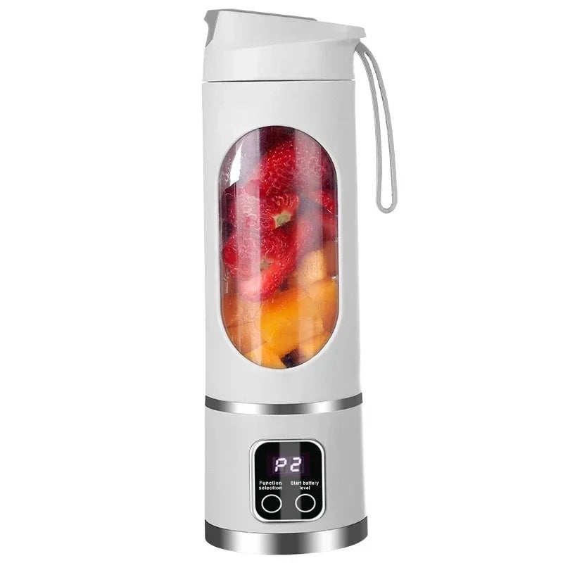 Blender Juicer Portable Electric Juicer 450Ml 8 Blades Travel Juicer Machine Rechargeable Shakes Smoothie Blenders Fresh Juice