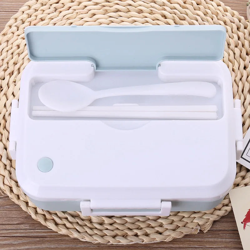 Microwave Oven Lunch Box with Tableware Cup Leakproof Portable Food Container Office School Hiking Camping Kids Health Bento Box